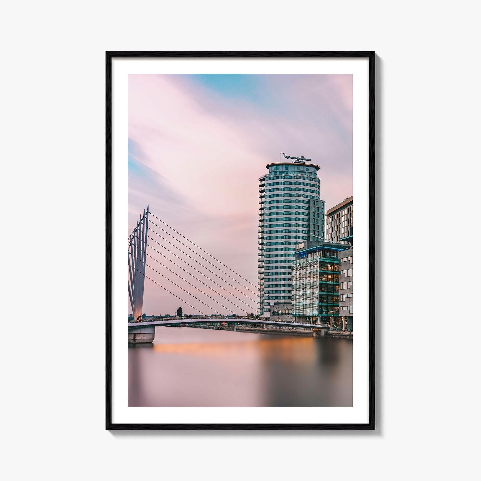 Manchester Fine Art Photo Print, Salford Quays, England UK, Wall Decor Poster