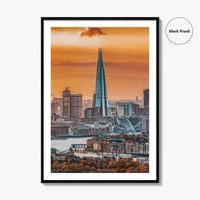 London Skyline Fine Art Photo Print, Wall Poster, England United Kingdom UK