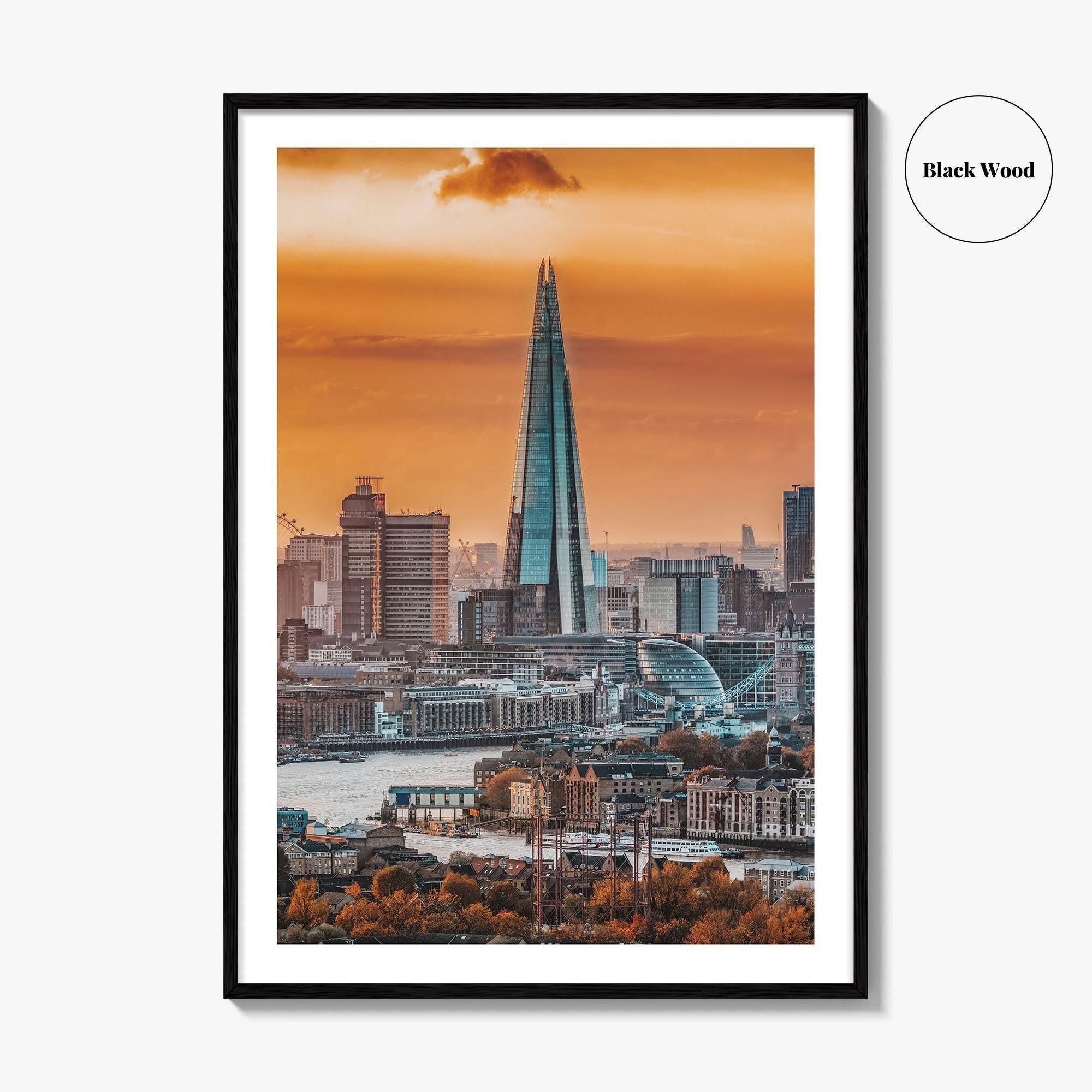 London Skyline Fine Art Photo Print, Wall Poster, England United Kingdom UK