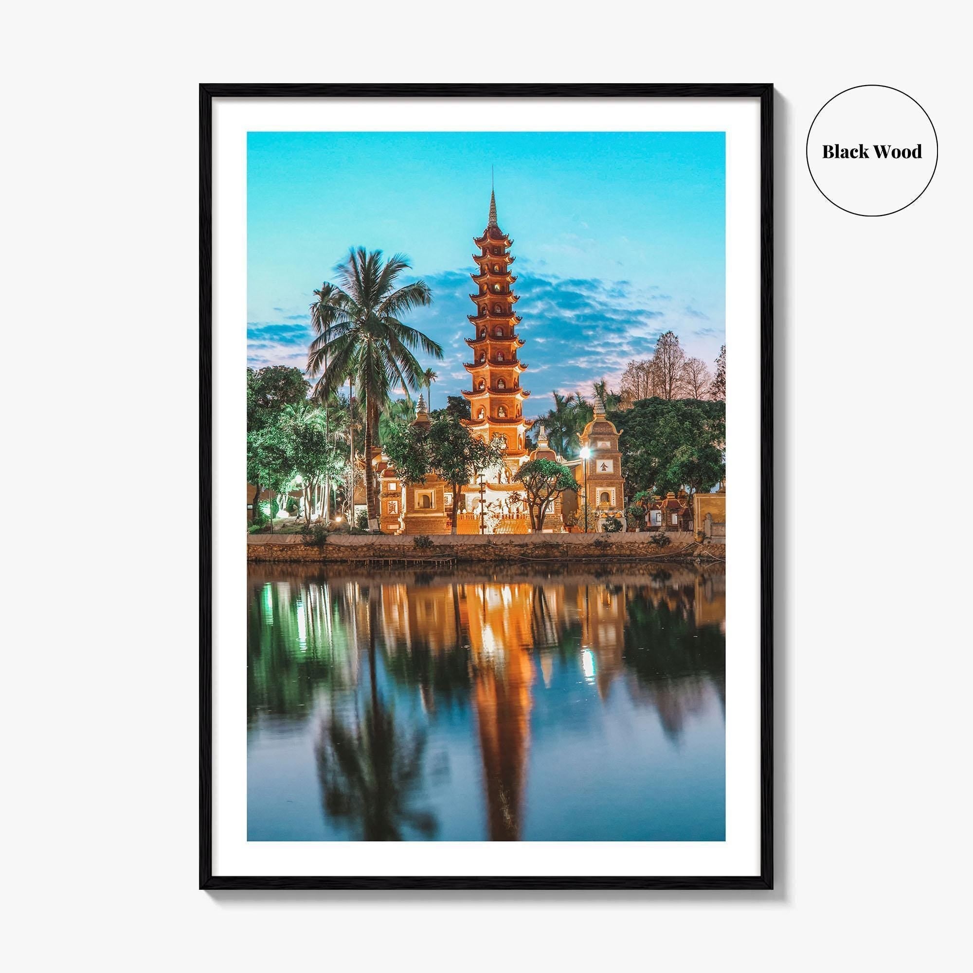 Hanoi Fine Art Photo Print, Tran Quoc Pagoda, West Lake, Vietnam Poster