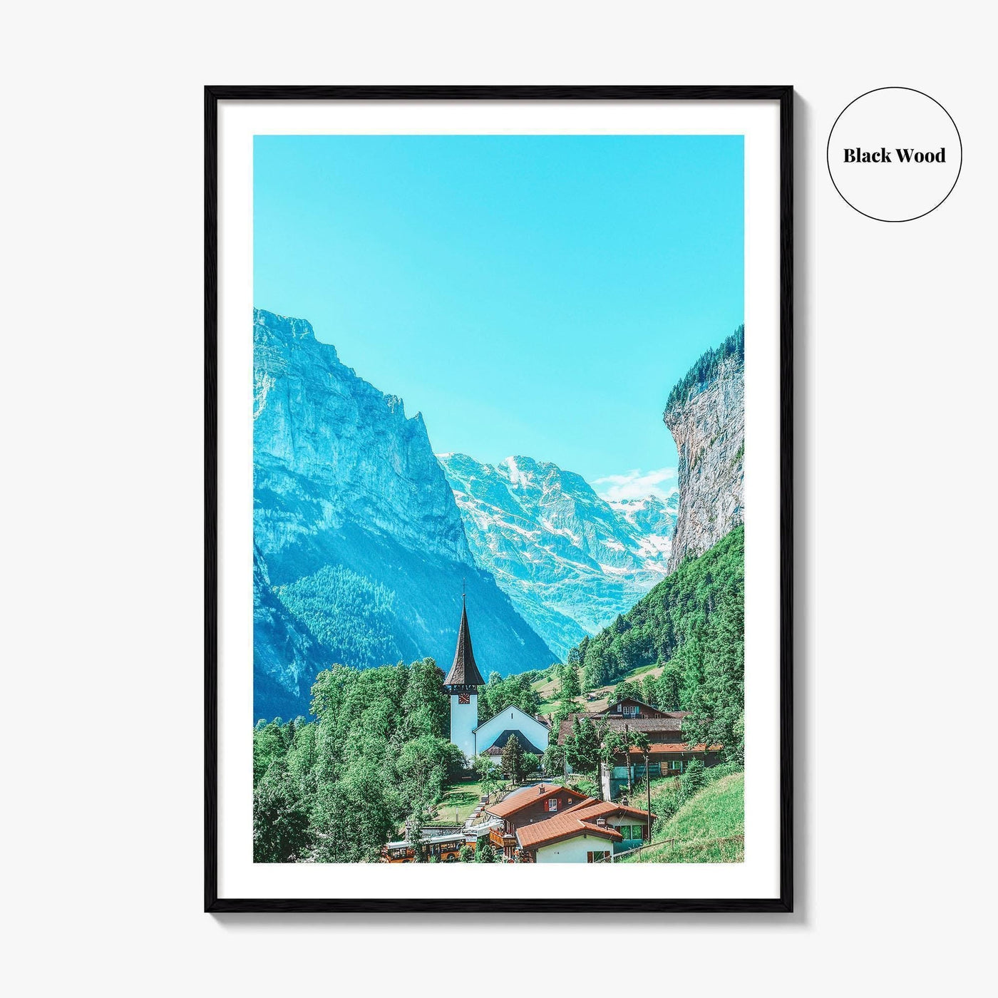 Lauterbrunnen Valley Fine Art Photo Print, Switzerland, Swiss Alps, Bernese Oberland, Poster