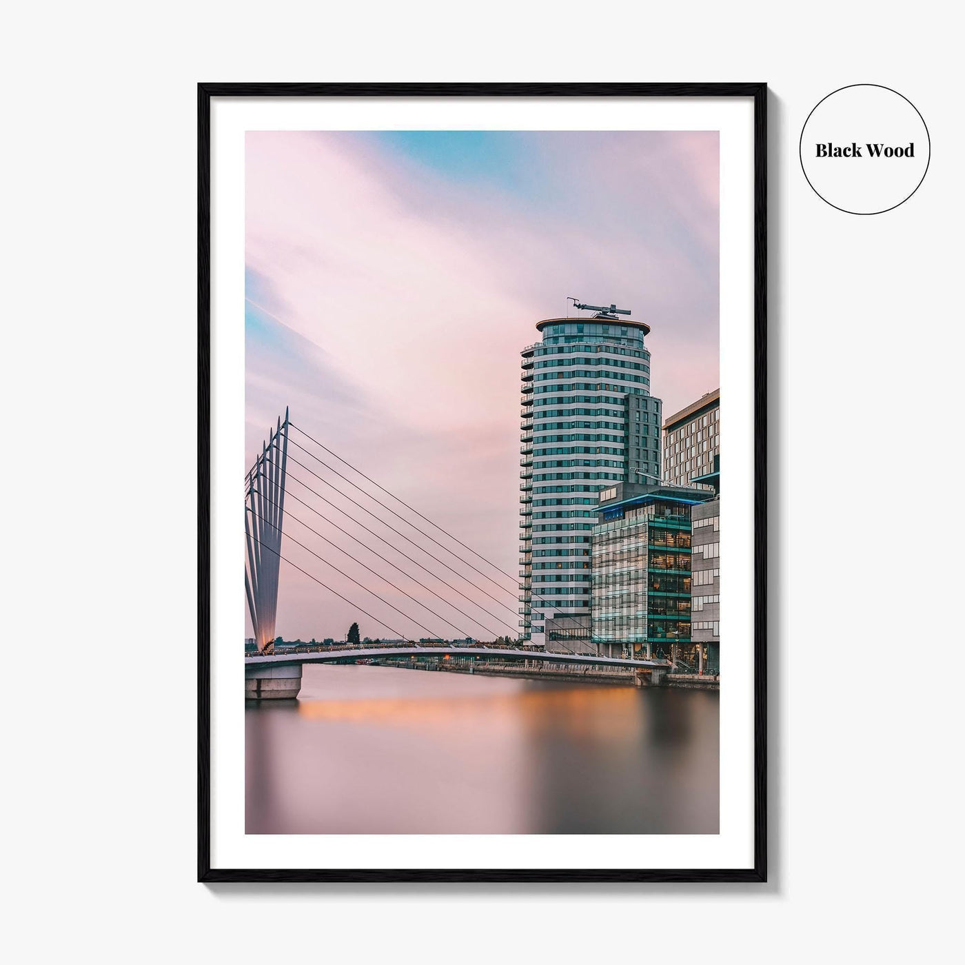 Manchester Fine Art Photo Print, Salford Quays, England UK, Wall Decor Poster