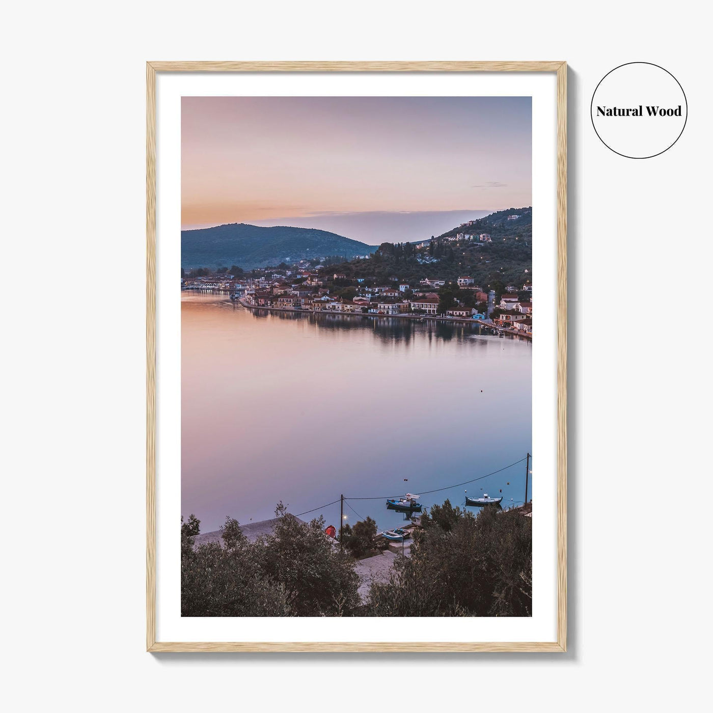 Ithaca Fine Art Photo Print, Vathy Village, Molos Gulf, Greece Wall Poster, Ionian Islands