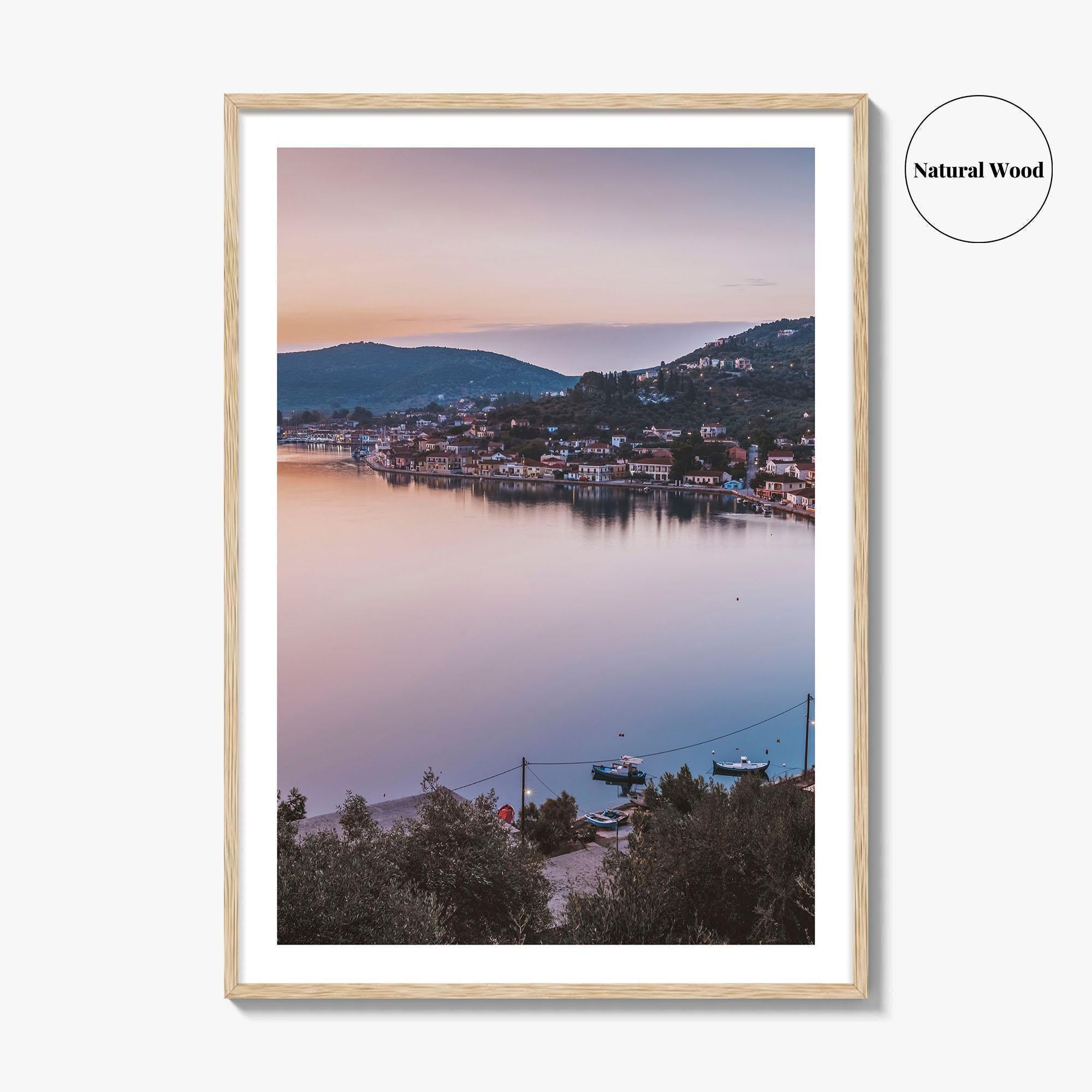 Ithaca Fine Art Photo Print, Vathy Village, Molos Gulf, Greece Wall Poster, Ionian Islands