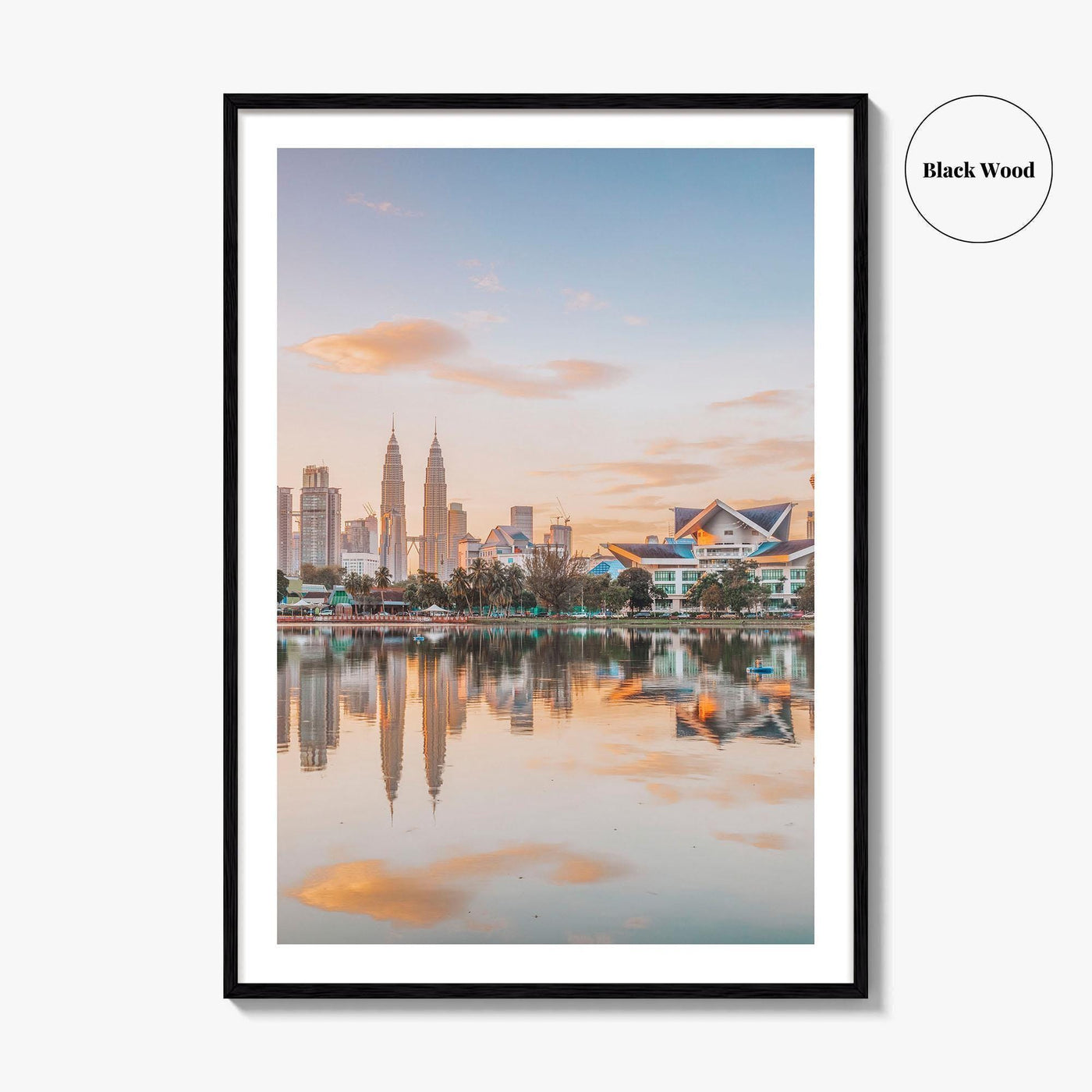 Kuala Lumpur Skyline Fine Art Photo Print, Titiwangsa Park, Malaysia, KL, Waterfront