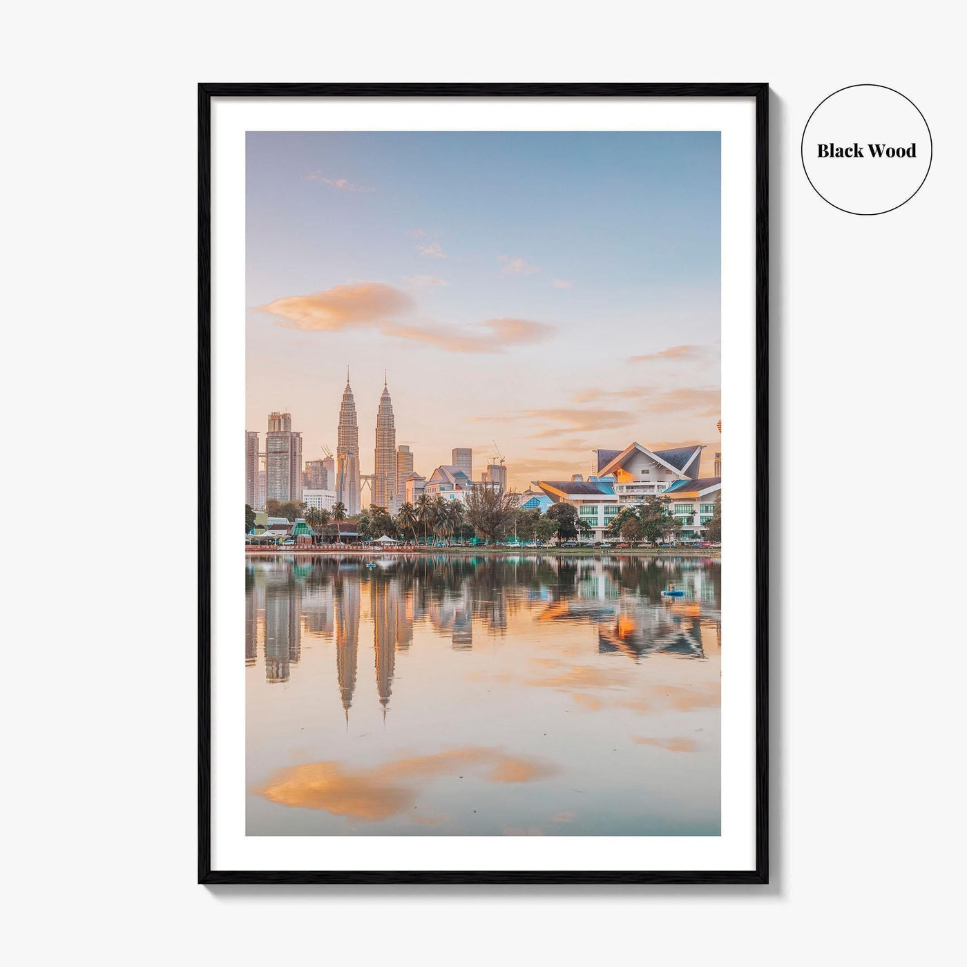Kuala Lumpur Skyline Fine Art Photo Print, Titiwangsa Park, Malaysia, KL, Waterfront