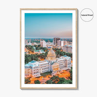 Jackson Mississippi Fine Art Photo Print, Wall Art Poster, USA