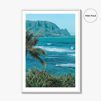 Hanalei Bay Fine Art Photo Print, Kauai Hawaii Poster