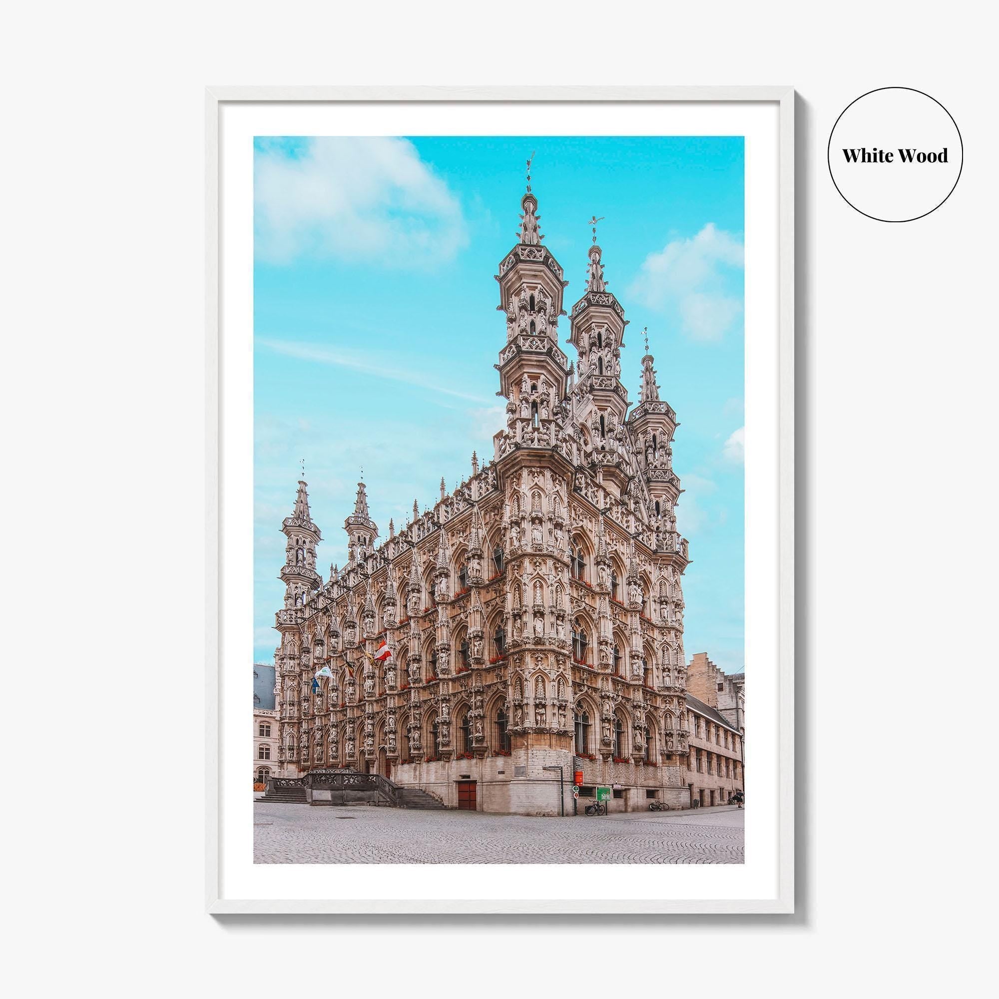 Leuven Fine Art Photo Print, City Hall, Belgium Wall Decor, Flemish Brabant