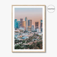 Los Angeles Skyline Fine Art Photo Print, LA, California Poster, USA