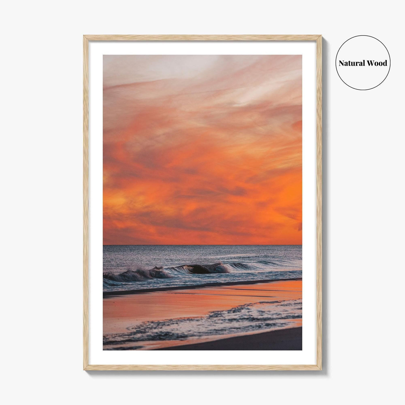 Jones Beach Pink and Orange Fine Art Photo Print, Long Island NY Poster