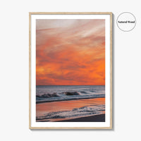 Jones Beach Pink and Orange Fine Art Photo Print, Long Island NY Poster