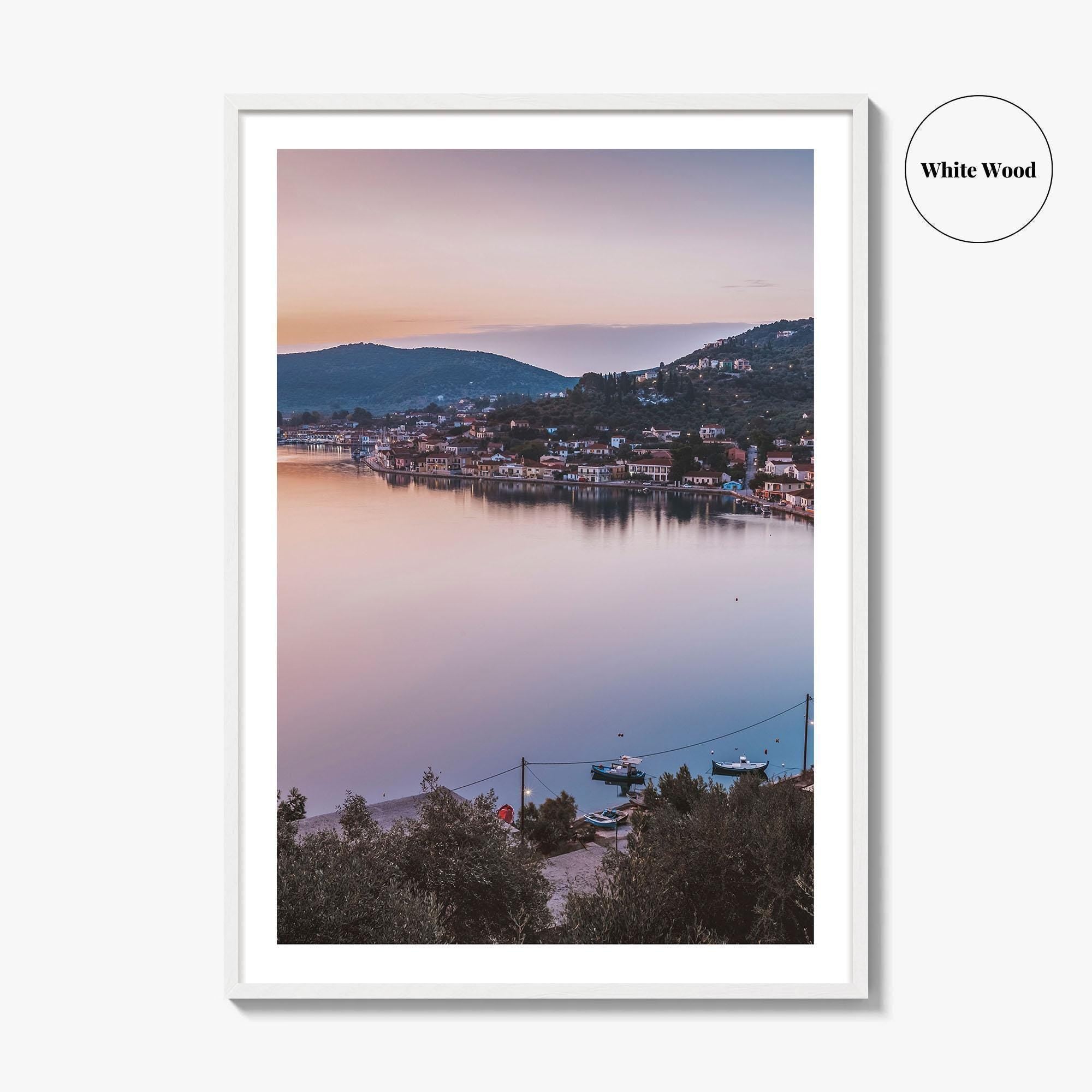 Ithaca Fine Art Photo Print, Vathy Village, Molos Gulf, Greece Wall Poster, Ionian Islands