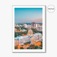 Jackson Mississippi Fine Art Photo Print, Wall Art Poster, USA