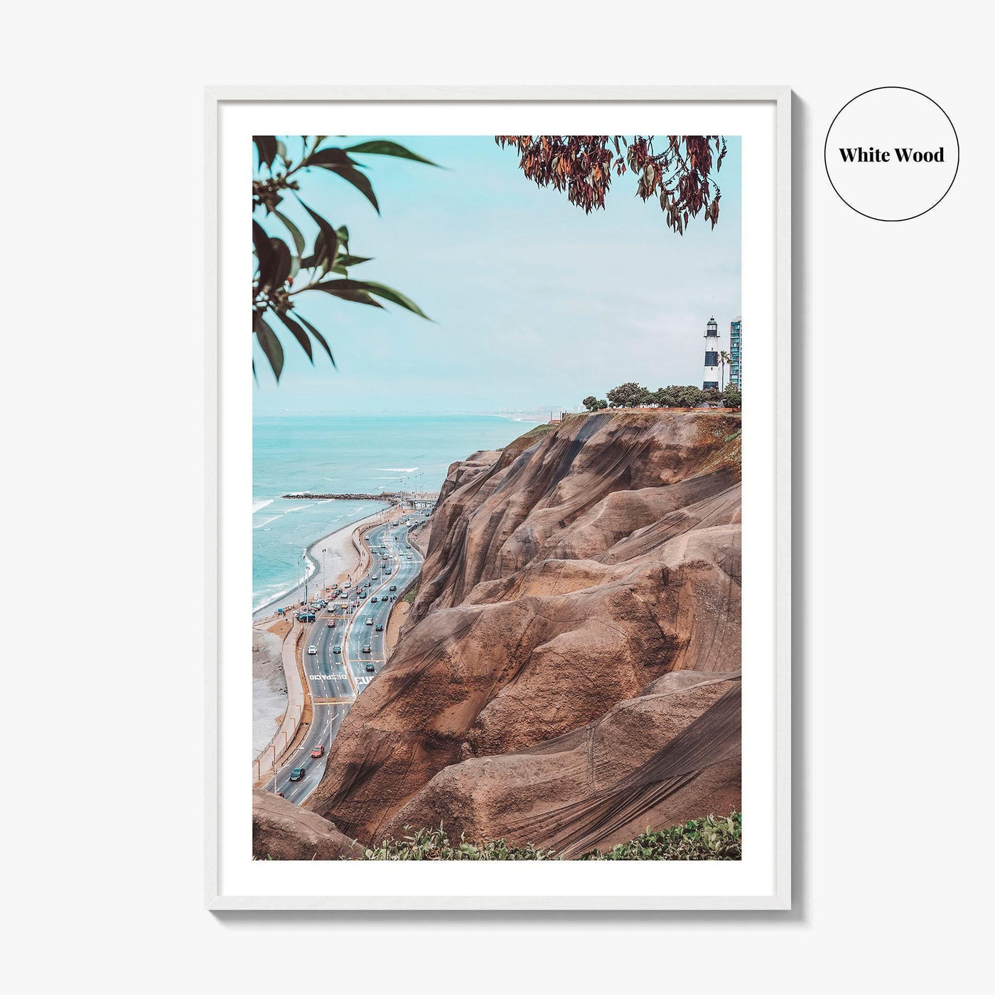 Lima Fine Art Photo Print, La Marina Lighthouse, Miraflores Peru Wall Poster
