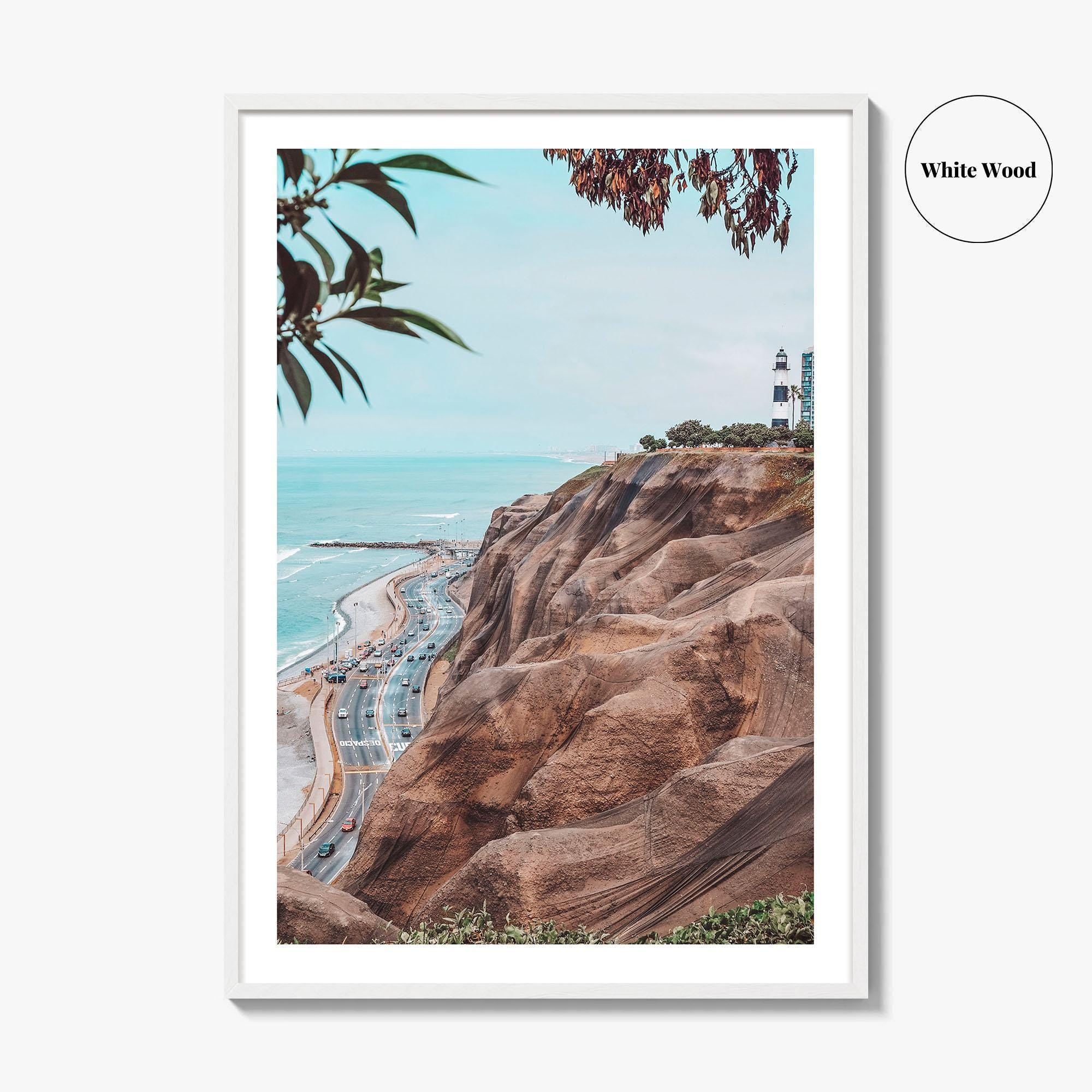 Lima Fine Art Photo Print, La Marina Lighthouse, Miraflores Peru Wall Poster