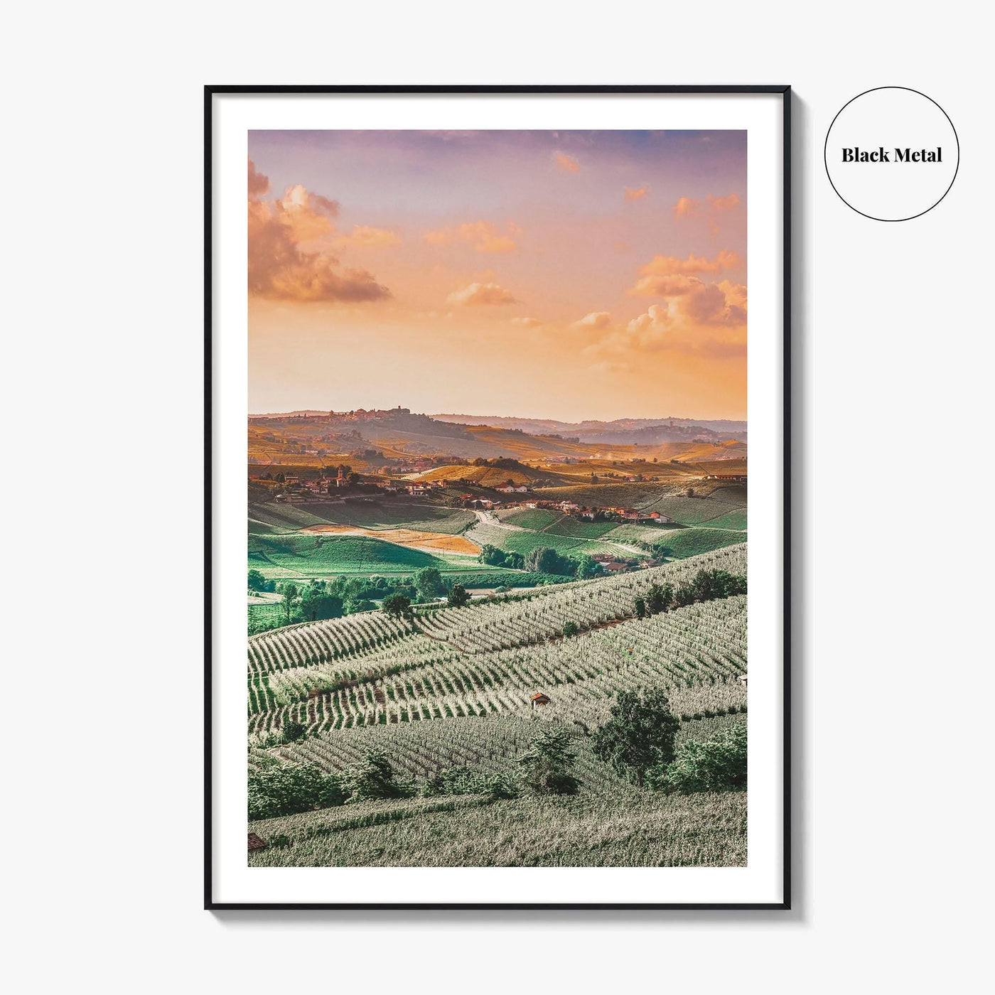 Langhe Fine Art Photo Print, Barolo, Piedmont Italy, Vineyard Landscape Poster, UNESCO
