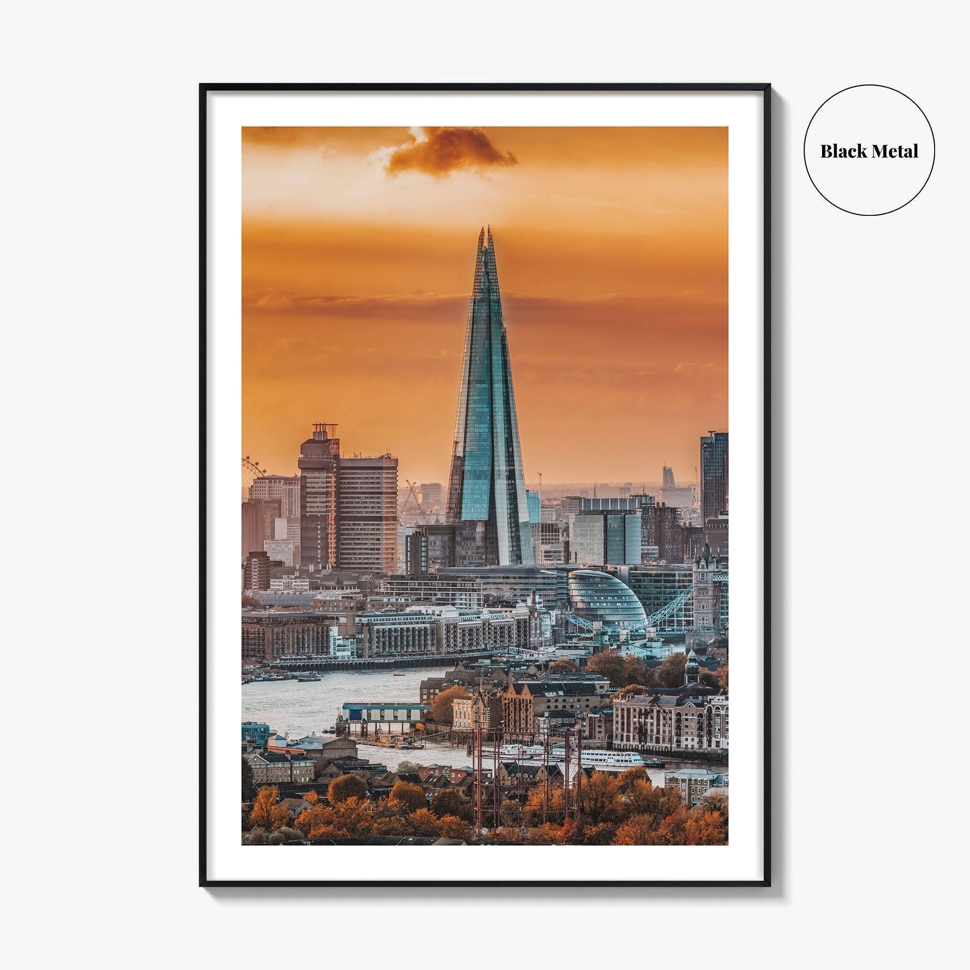 London Skyline Fine Art Photo Print, Wall Poster, England United Kingdom UK