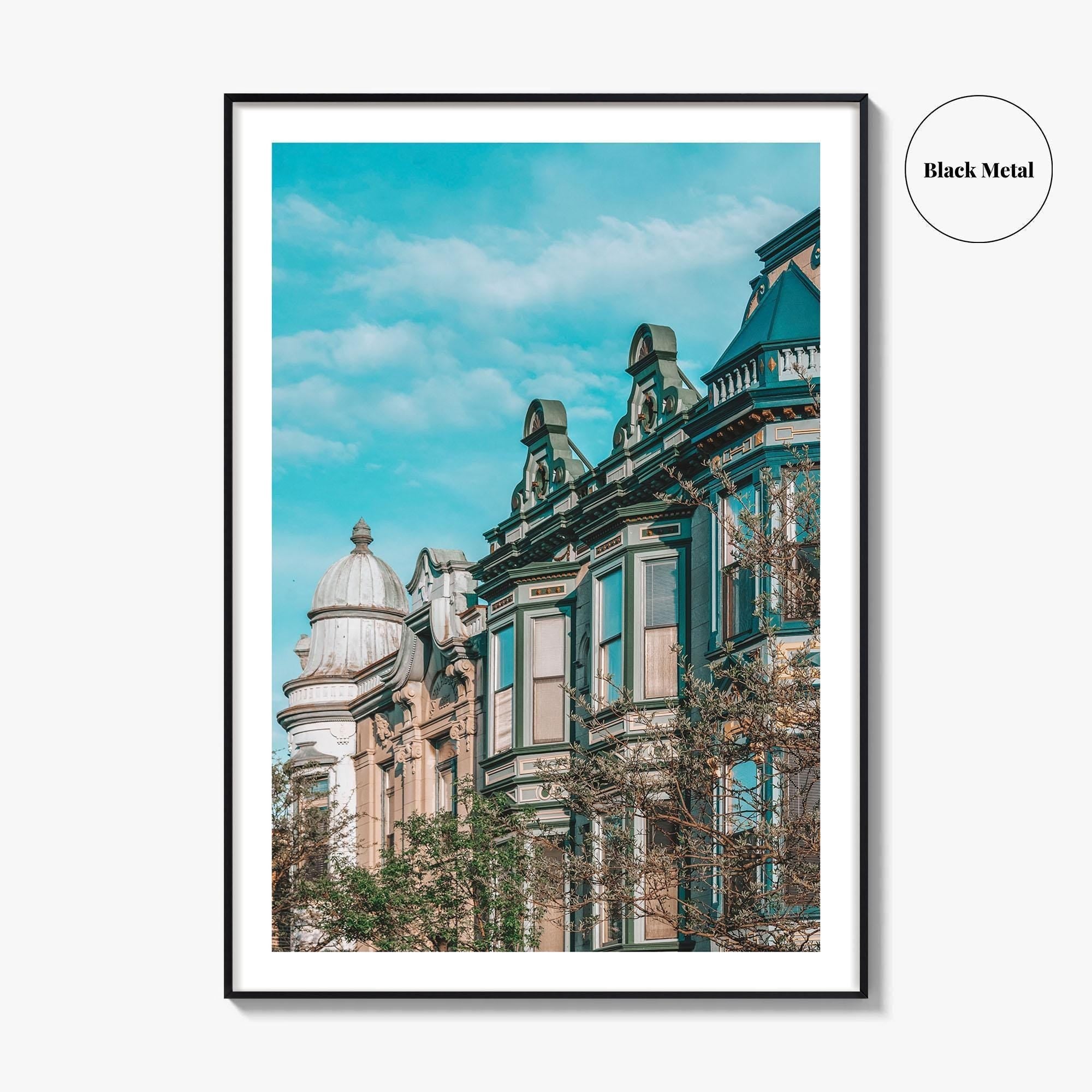 Lincoln Park Fine Art Photo Print, Chicago Illinois, Armitage Avenue Architecture, Wall Poster