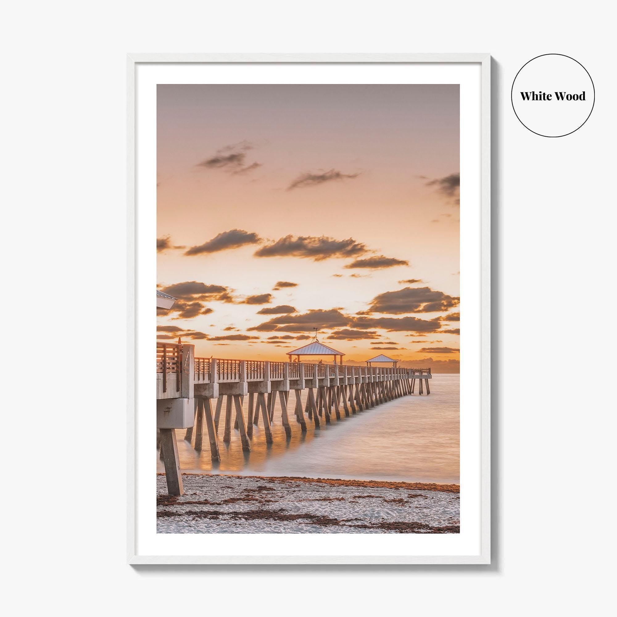 Jupiter Fine Art Photo Print, Juno Beach Pier, Juno Florida USA Poster