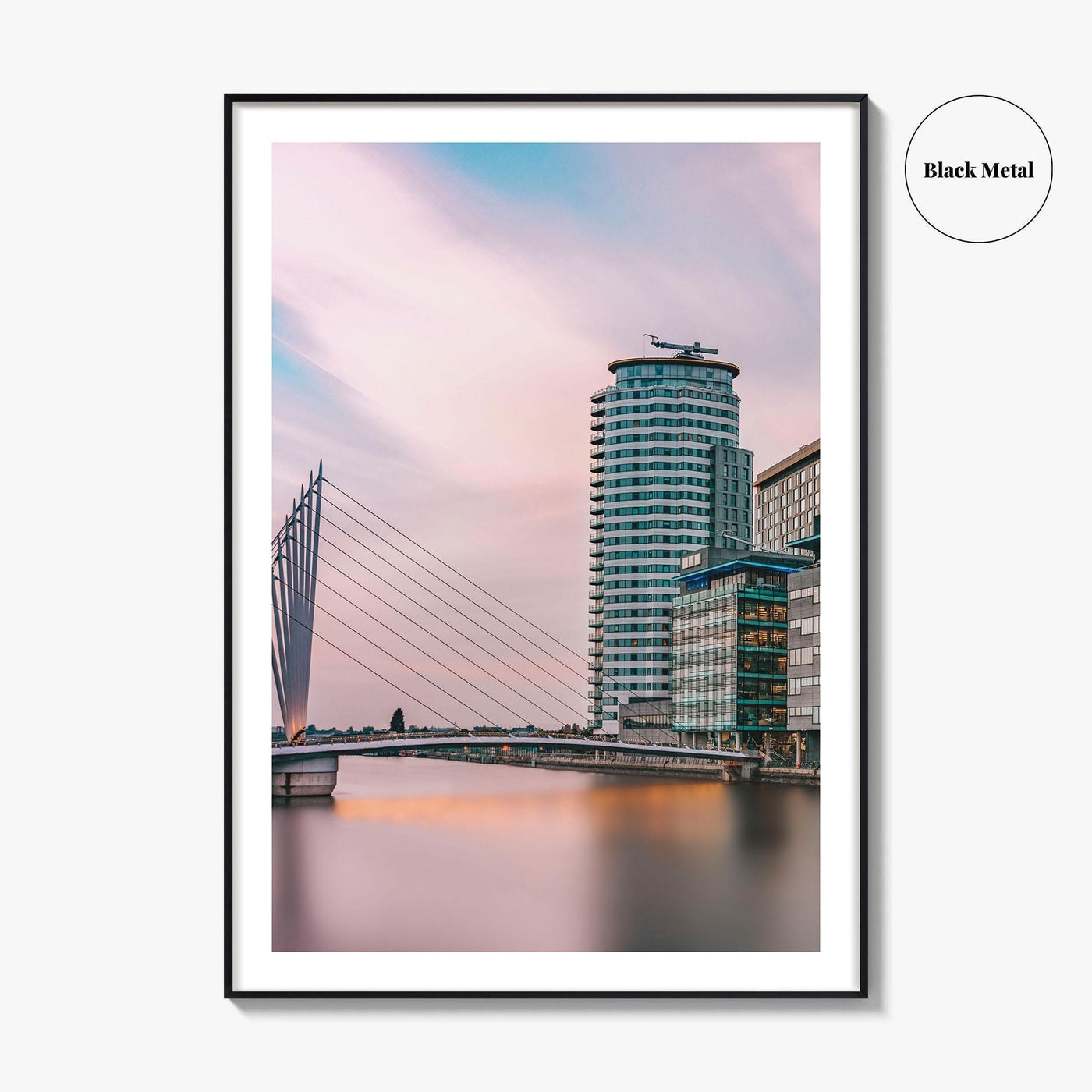Manchester Fine Art Photo Print, Salford Quays, England UK, Wall Decor Poster