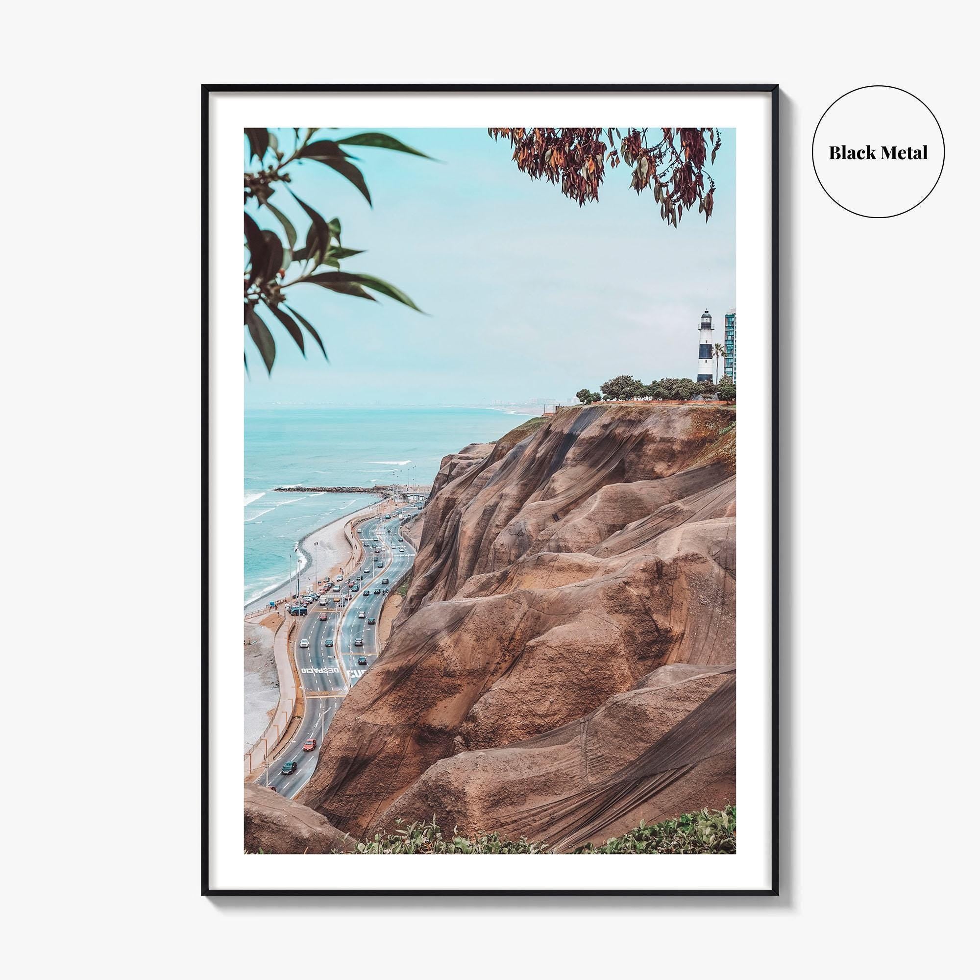 Lima Fine Art Photo Print, La Marina Lighthouse, Miraflores Peru Wall Poster