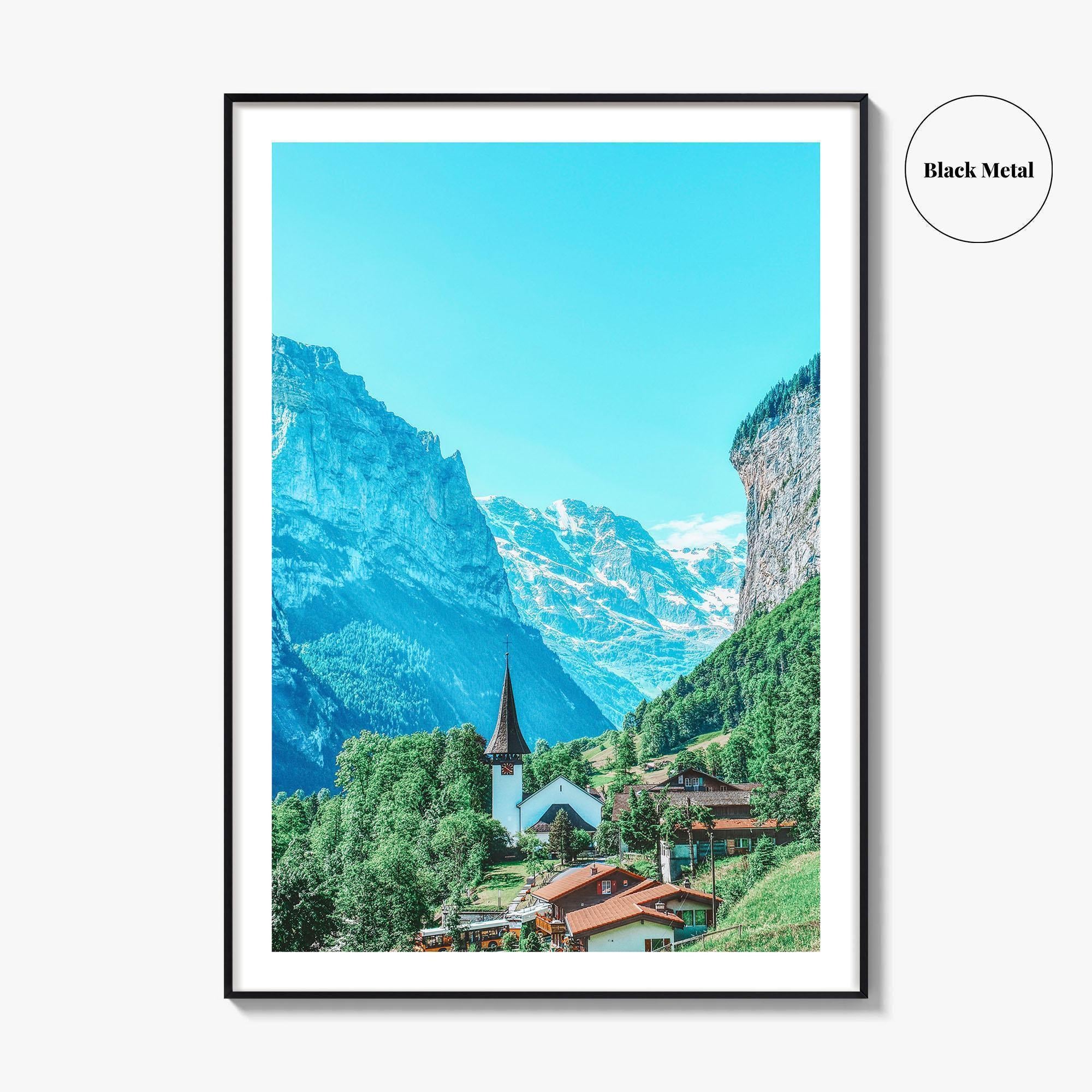 Lauterbrunnen Valley Fine Art Photo Print, Switzerland, Swiss Alps, Bernese Oberland, Poster
