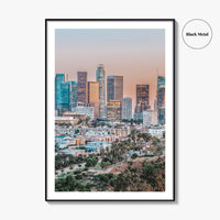 Los Angeles Skyline Fine Art Photo Print, LA, California Poster, USA