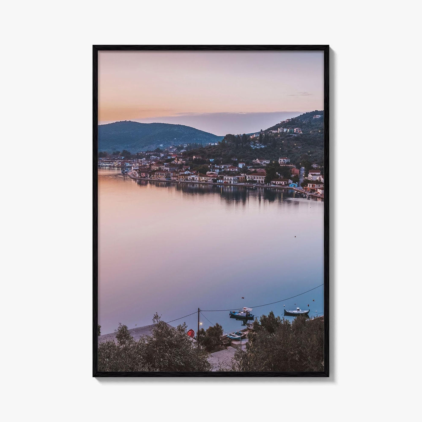 Ithaca Fine Art Photo Print, Vathy Village, Molos Gulf, Greece Wall Poster, Ionian Islands