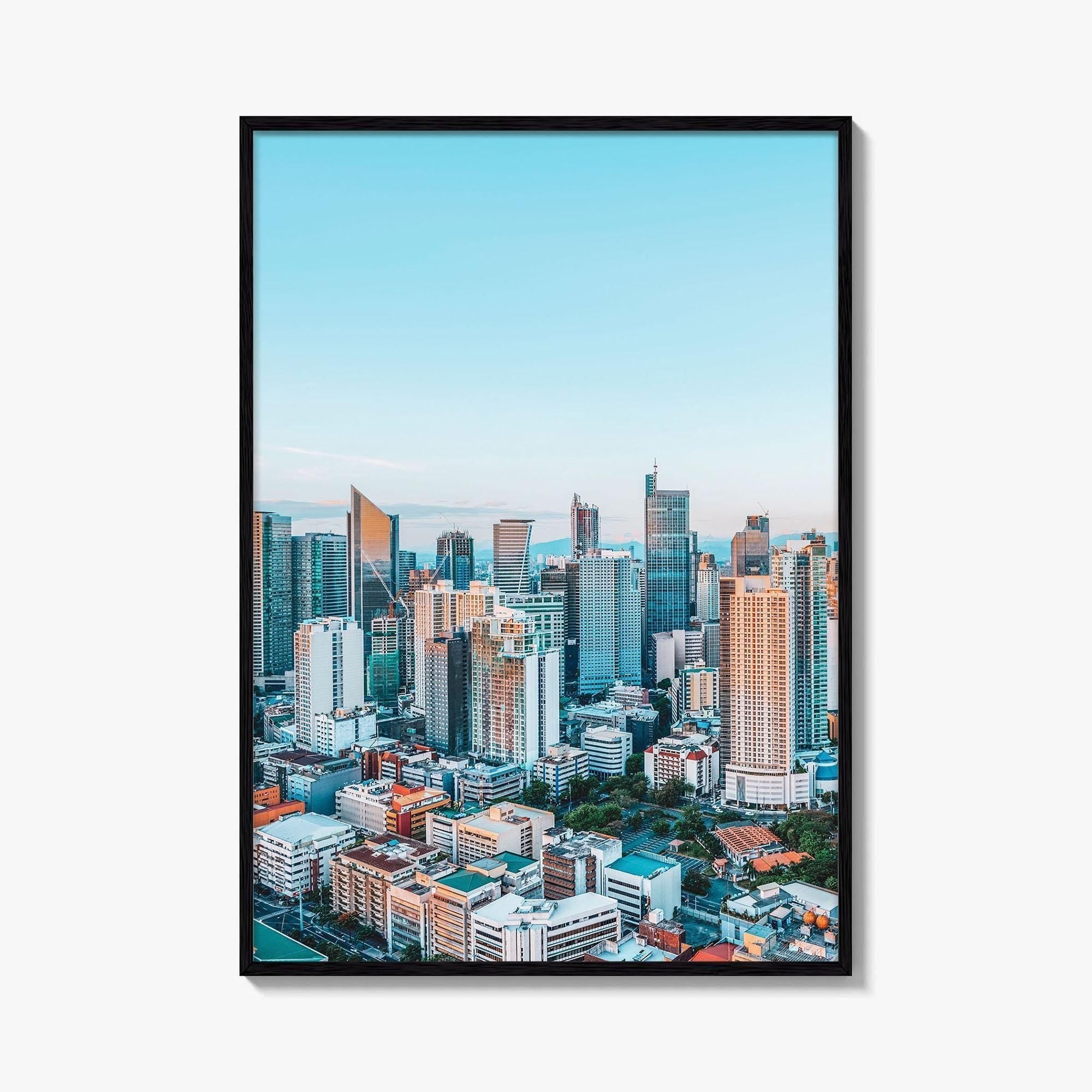 Manila Skyline Fine Art Photo Print, Makati Night, Philippines Poster, Wall Decor