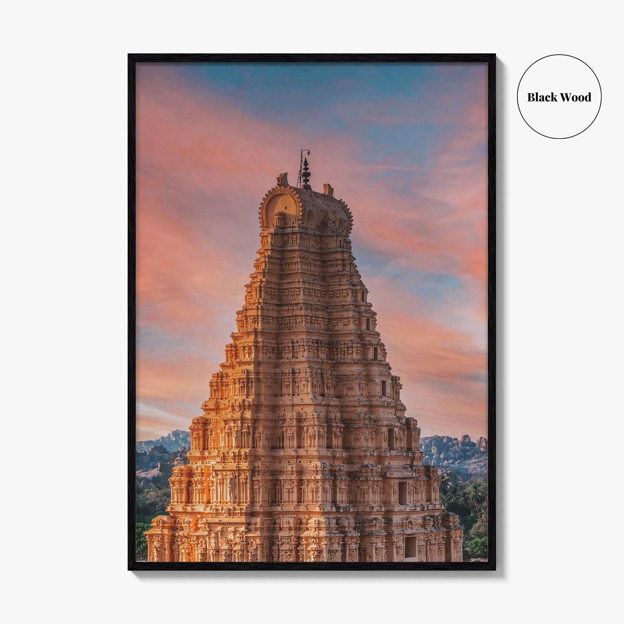 Hampi Fine Art Photo Print, Virupaksha Temple, Karnataka India, Wall Decor Poster