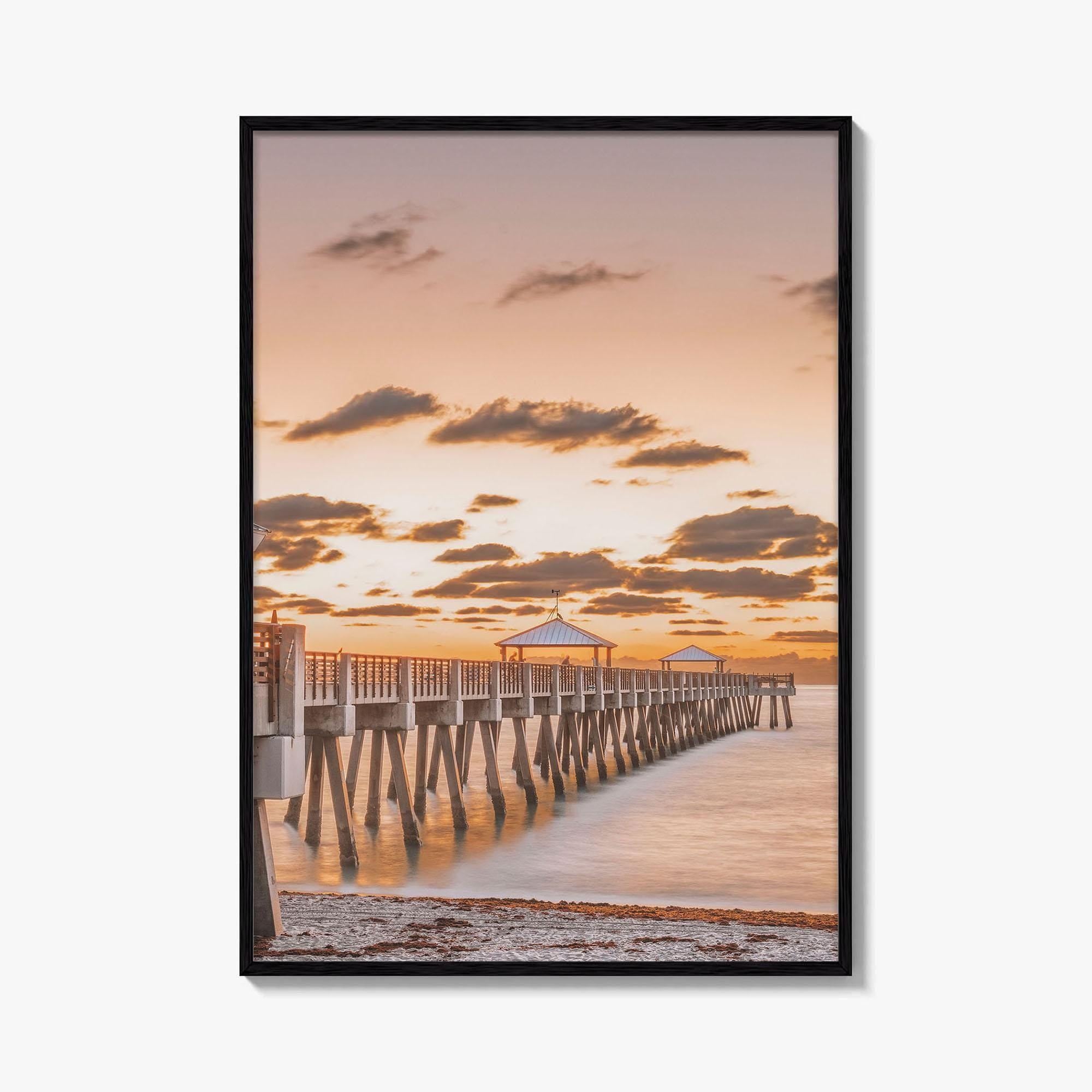 Jupiter Fine Art Photo Print, Juno Beach Pier, Juno Florida USA Poster