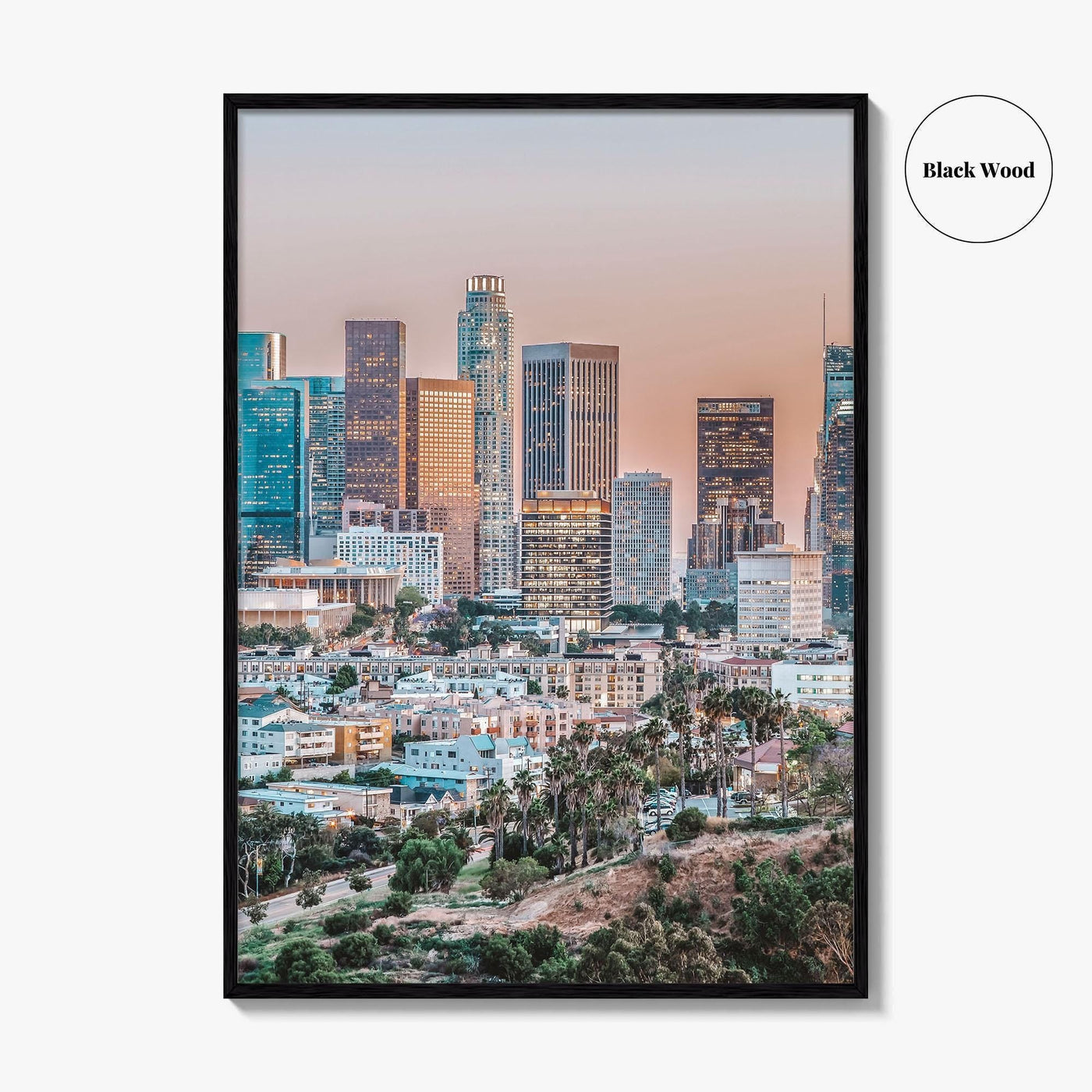 Los Angeles Skyline Fine Art Photo Print, LA, California Poster, USA