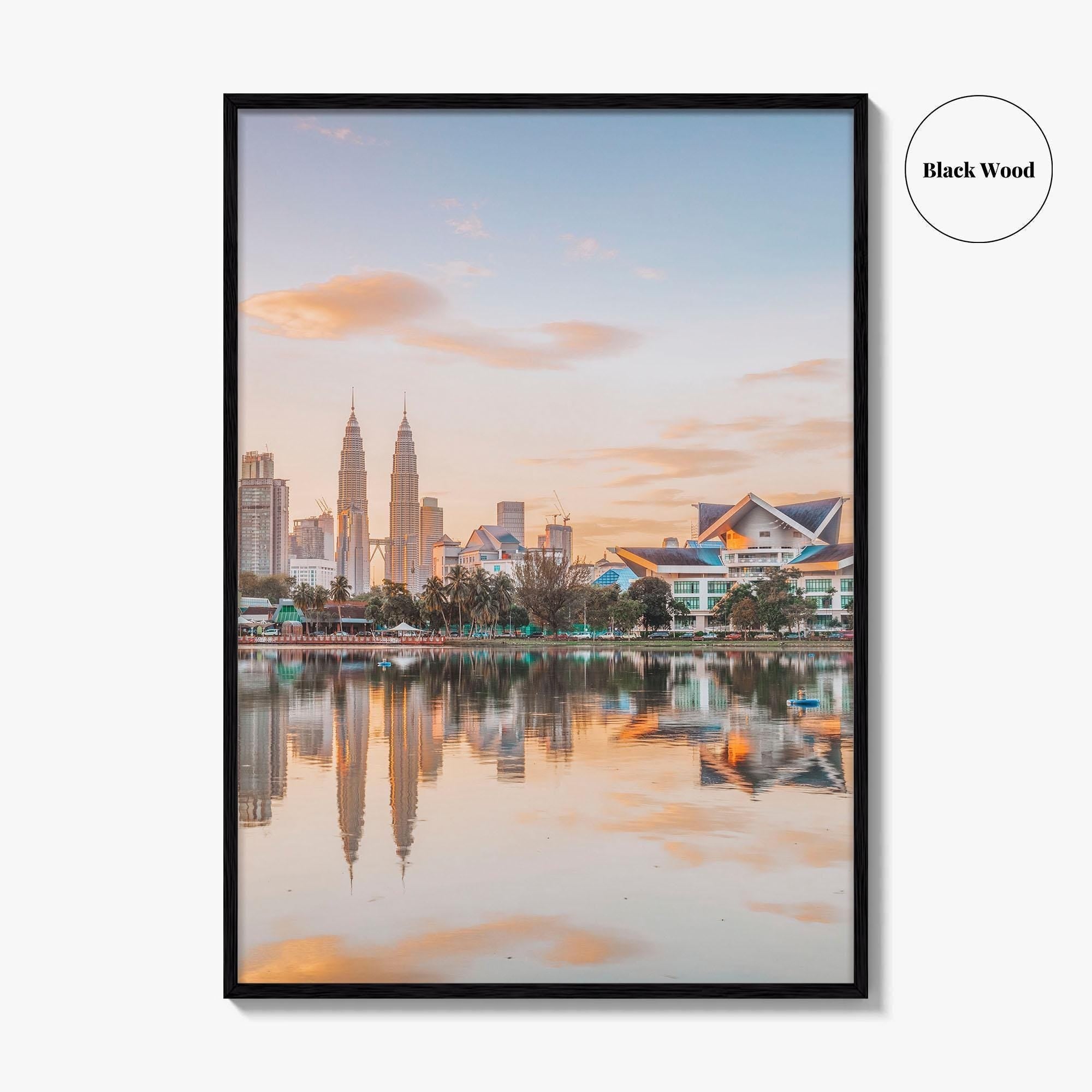 Kuala Lumpur Skyline Fine Art Photo Print, Titiwangsa Park, Malaysia, KL, Waterfront