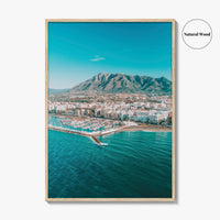 Marbella Fine Art Photo Print, Aerial Panorama, Costa Del Sol, Spain Wall Decor Poster