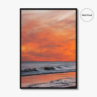 Jones Beach Pink and Orange Fine Art Photo Print, Long Island NY Poster