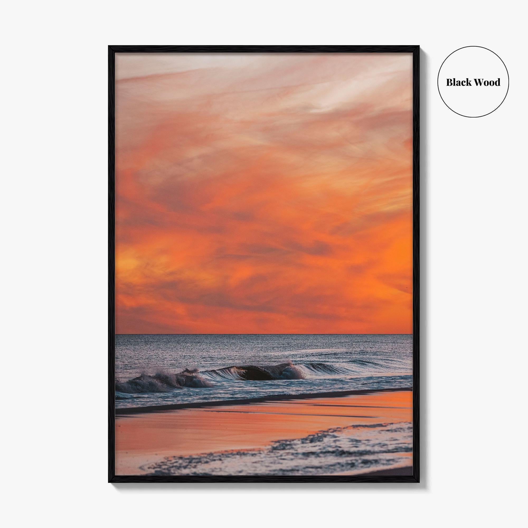 Jones Beach Pink and Orange Fine Art Photo Print, Long Island NY Poster