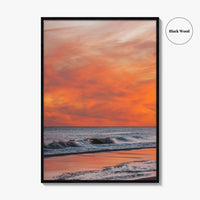 Jones Beach Pink and Orange Fine Art Photo Print, Long Island NY Poster