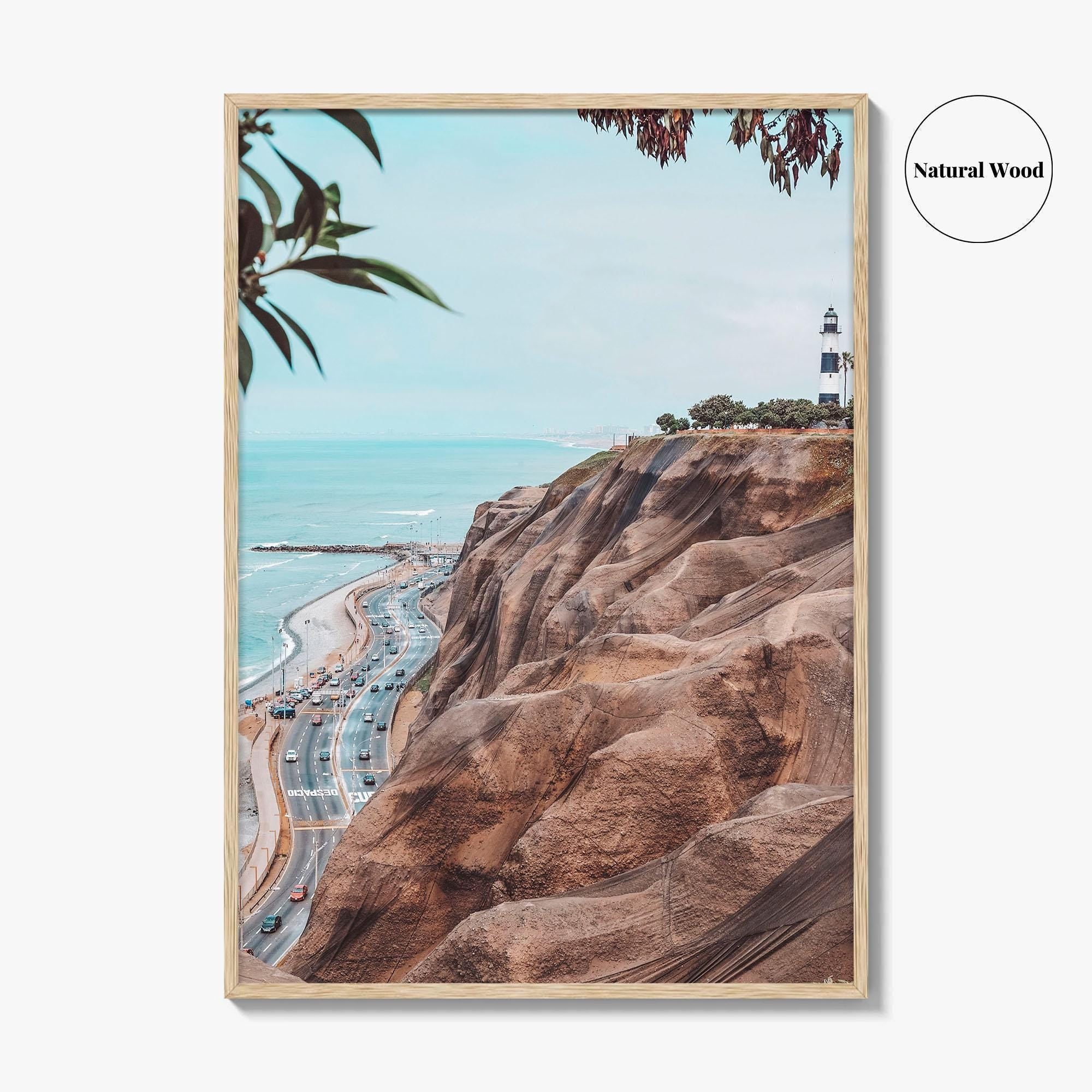 Lima Fine Art Photo Print, La Marina Lighthouse, Miraflores Peru Wall Poster