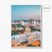 Jackson Mississippi Fine Art Photo Print, Wall Art Poster, USA