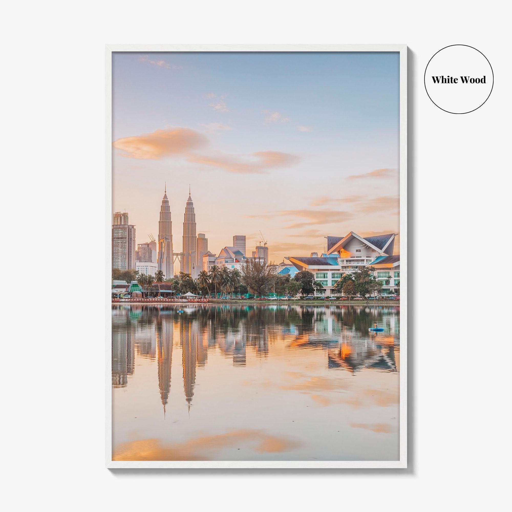 Kuala Lumpur Skyline Fine Art Photo Print, Titiwangsa Park, Malaysia, KL, Waterfront