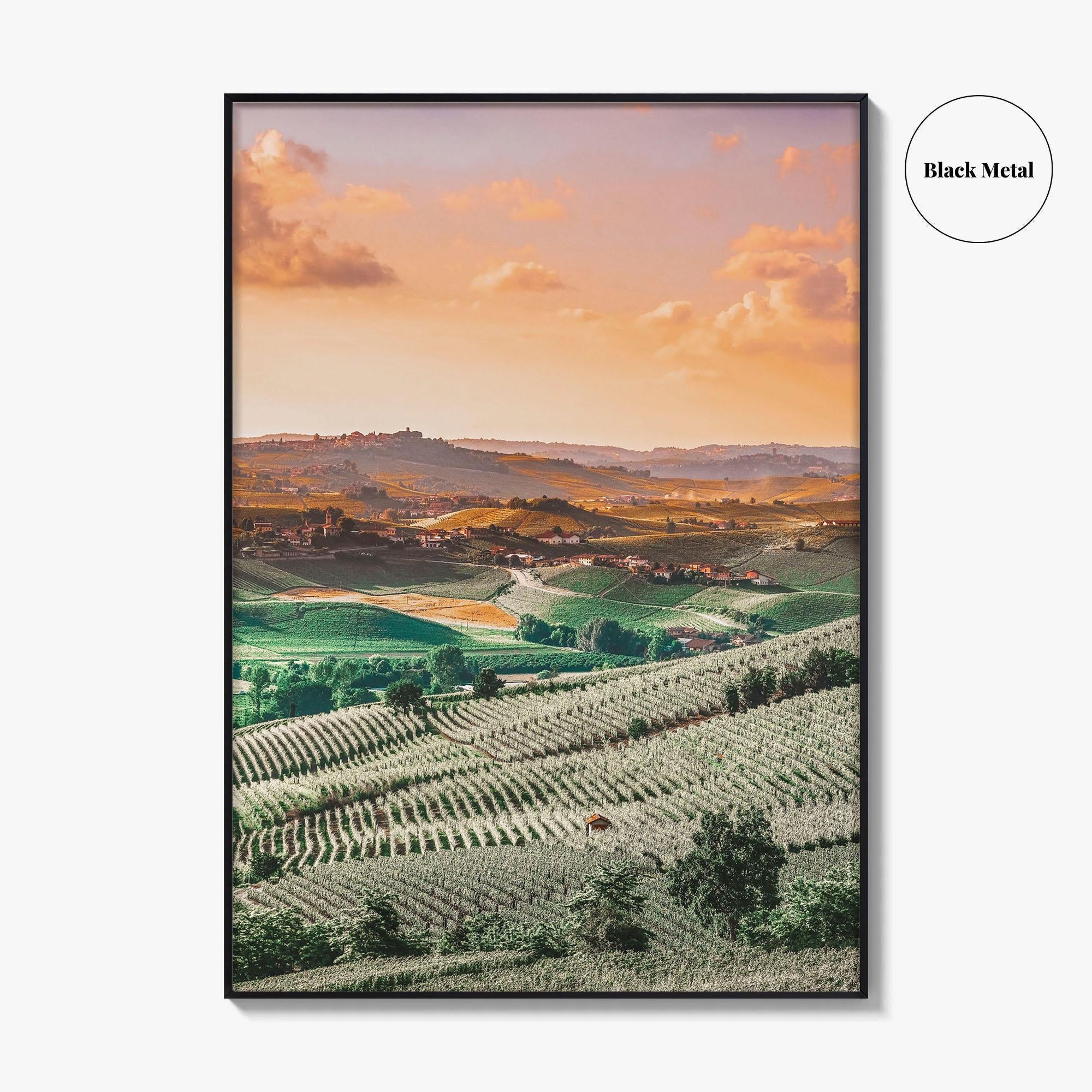 Langhe Fine Art Photo Print, Barolo, Piedmont Italy, Vineyard Landscape Poster, UNESCO