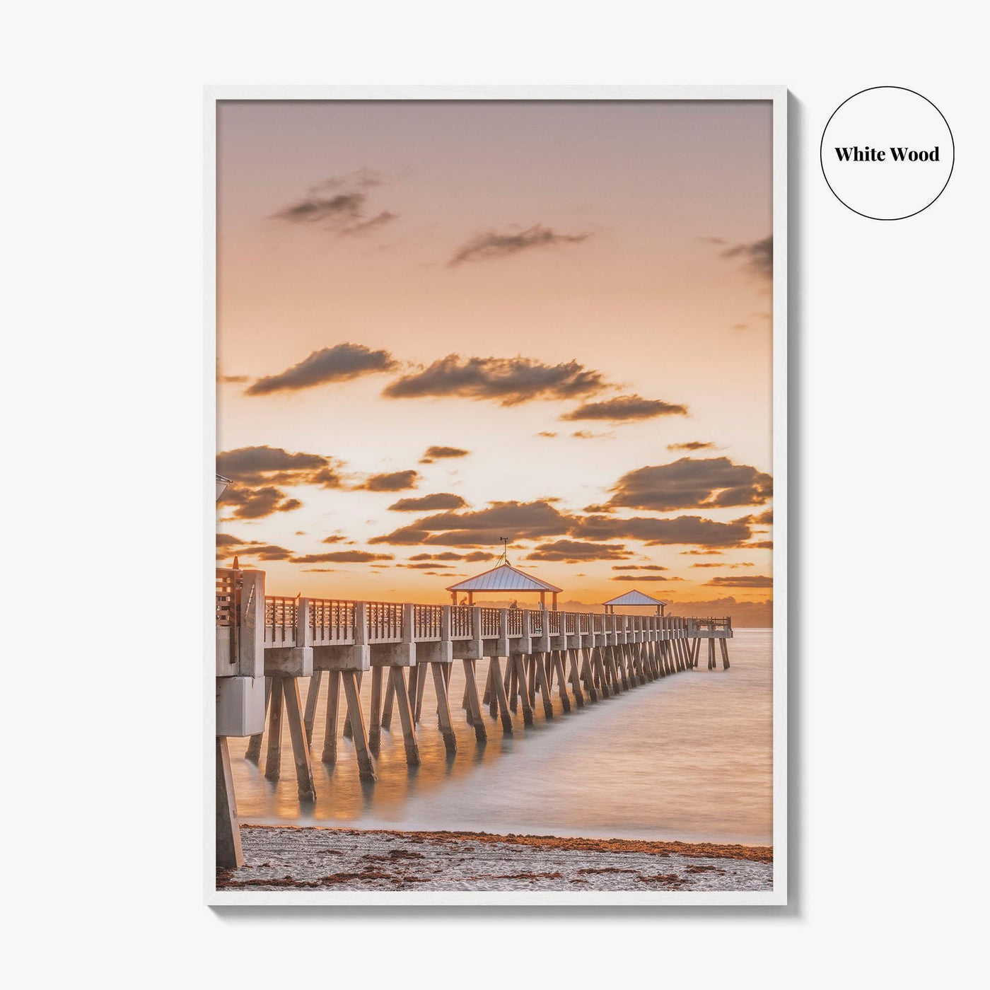 Jupiter Fine Art Photo Print, Juno Beach Pier, Juno Florida USA Poster