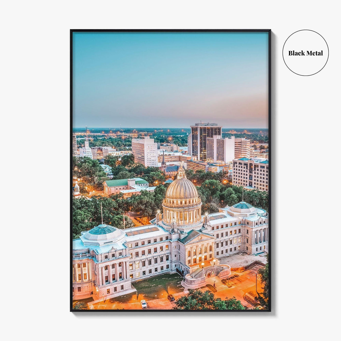 Jackson Mississippi Fine Art Photo Print, Wall Art Poster, USA