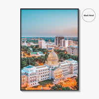 Jackson Mississippi Fine Art Photo Print, Wall Art Poster, USA