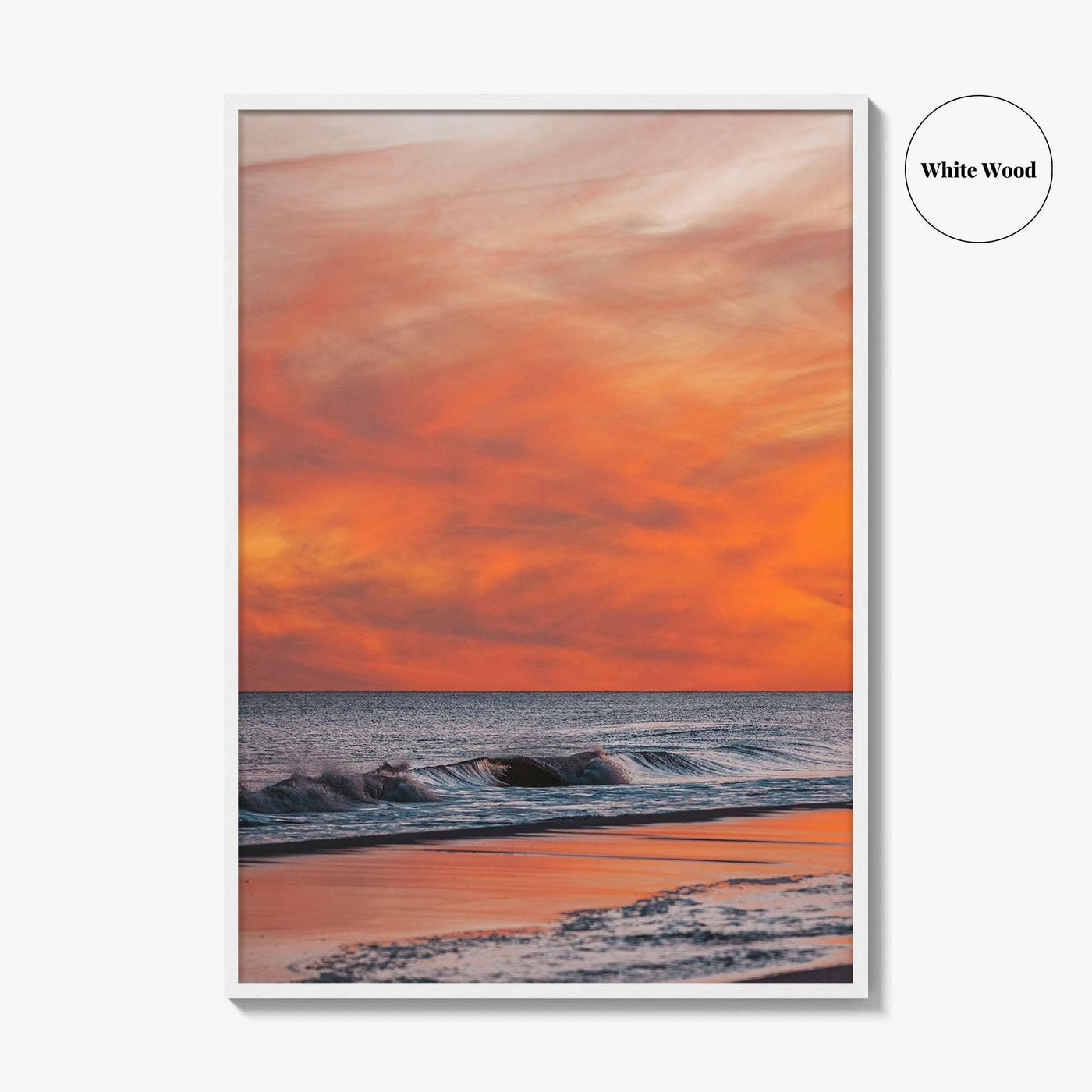 Jones Beach Pink and Orange Fine Art Photo Print, Long Island NY Poster