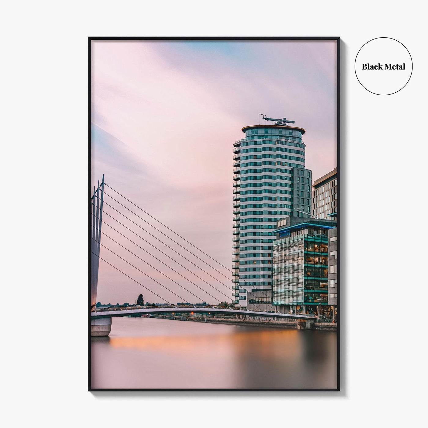 Manchester Fine Art Photo Print, Salford Quays, England UK, Wall Decor Poster