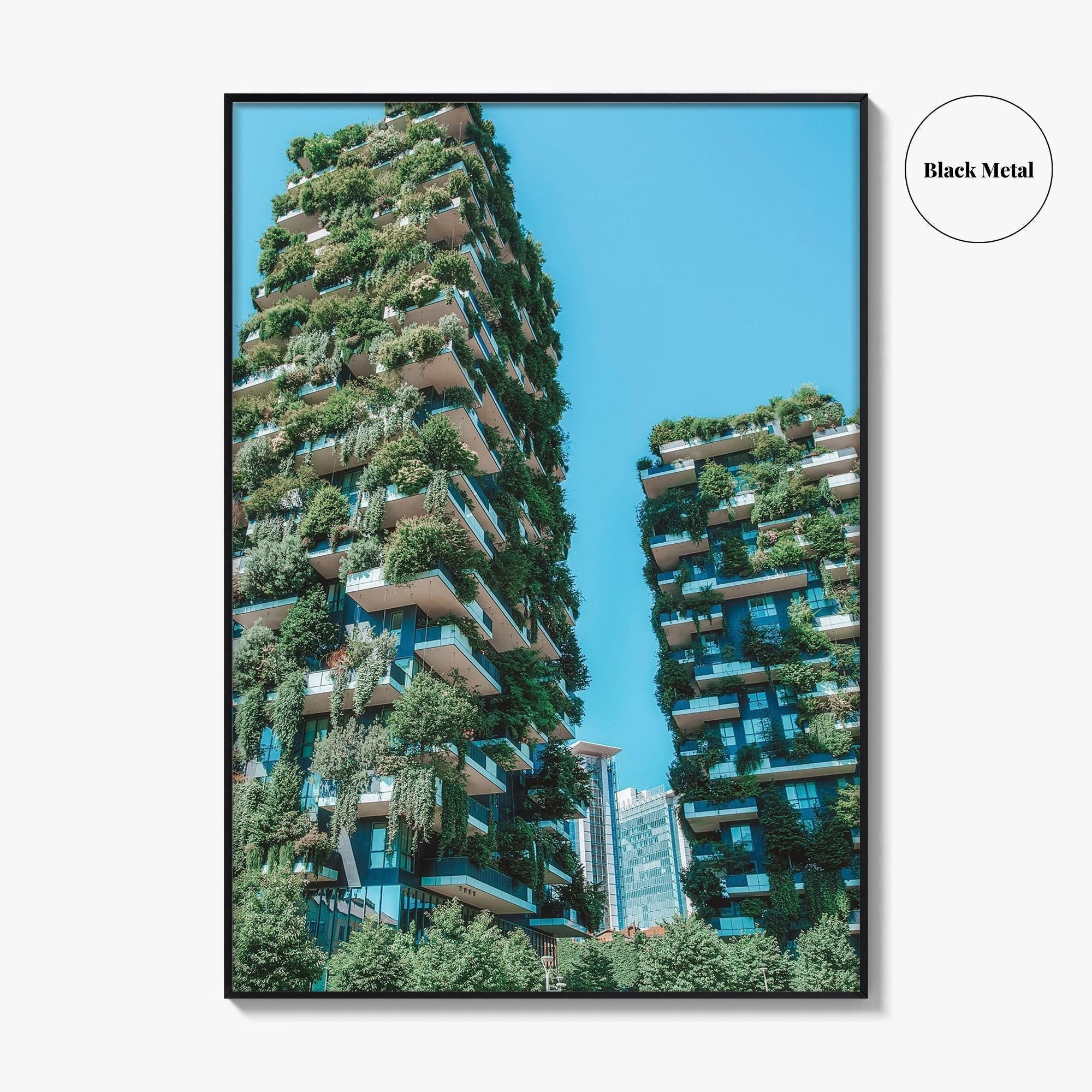 Milan Fine Art Photo Print, Bosco Verticale Vertical Forest, Milano Italy Wall Decor Poster