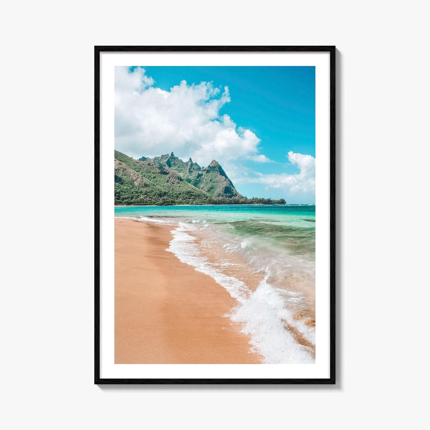 Kauai Fine Art Photo Print, Tunnels Beach Seascape, North Shore, Hawaii USA Poster