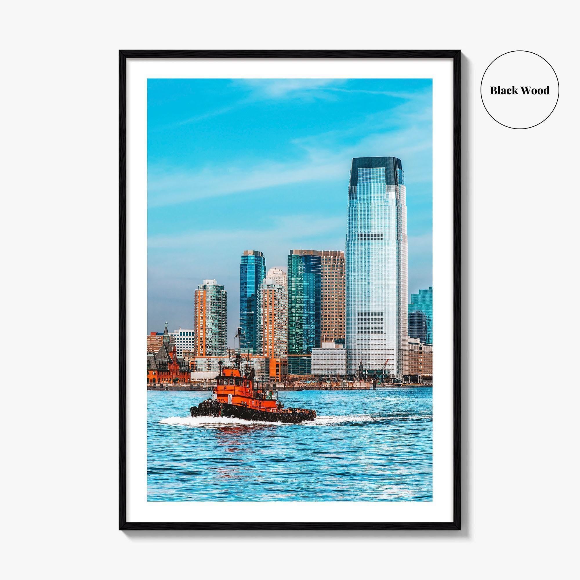 Hoboken Skyline Fine Art Photo Print, New Jersey Poster, Hudson River, NYC